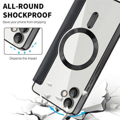 Custodia MagSafe per Samsung Galaxy A05 A055, Techsuit, SmartMag Book, Nera