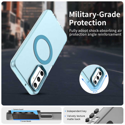 Coque MagSafe pour Samsung Galaxy A05s A057, Techsuit, CandyCase, Bleue