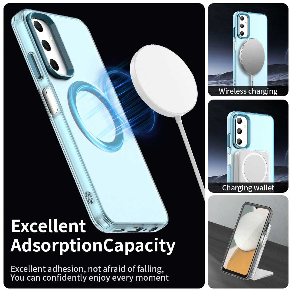 Coque MagSafe pour Samsung Galaxy A05s A057, Techsuit, CandyCase, Bleue