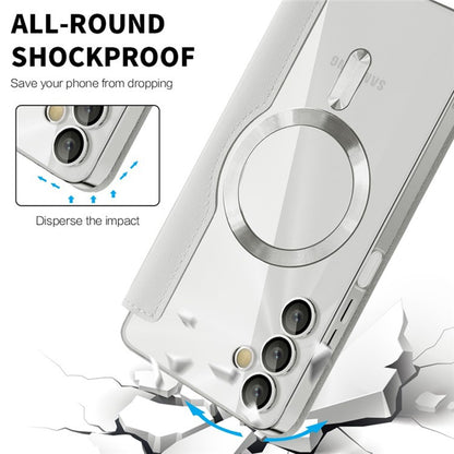 Custodia MagSafe per Samsung Galaxy A05s A057, Techsuit, SmartMag Book, Grigio