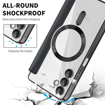 Custodia MagSafe per Samsung Galaxy A05s A057, Techsuit, SmartMag Book, Nera