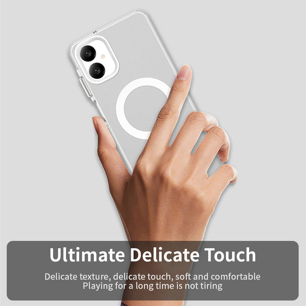 Coque MagSafe pour Samsung Galaxy A06 A065, Techsuit, CandyCase, Blanche