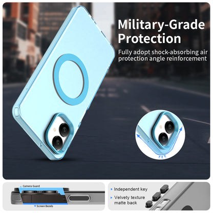 Custodia MagSafe per Samsung Galaxy A06 A065, Techsuit, CandyCase, Blu