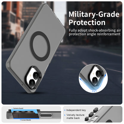 Custodia MagSafe per Samsung Galaxy A06 A065, Techsuit, CandyCase, Nera