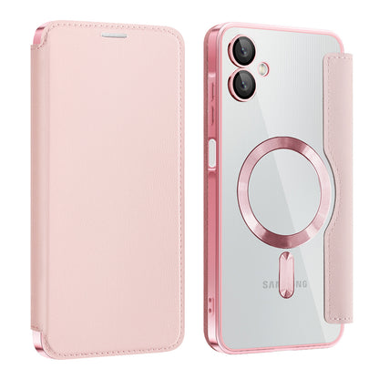Coque MagSafe pour Samsung Galaxy A06 A065, Techsuit, SmartMag Book, Rose
