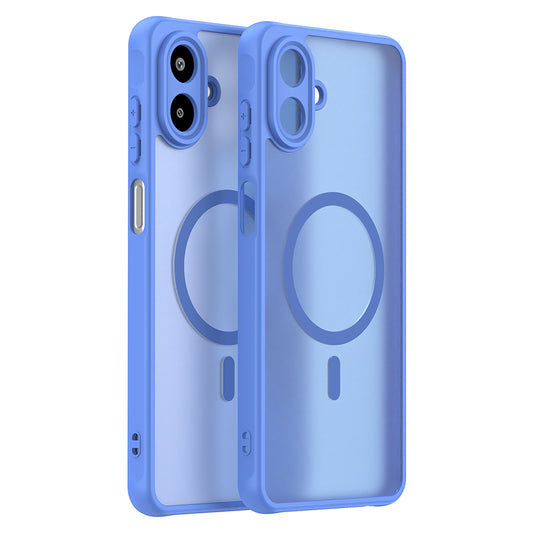 MagSafe Hülle für Samsung Galaxy A07 4G A075, Techsuit, HaloFrost II, Blau