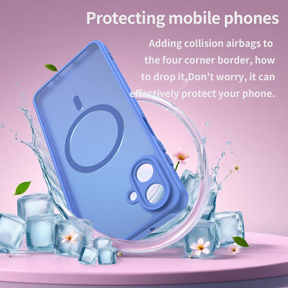 MagSafe Hülle für Samsung Galaxy A07 4G A075, Techsuit, HaloFrost II, Blau