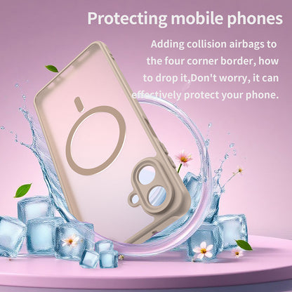 Custodia MagSafe per Samsung Galaxy A07 4G A075, Techsuit, HaloFrost II, Dorata