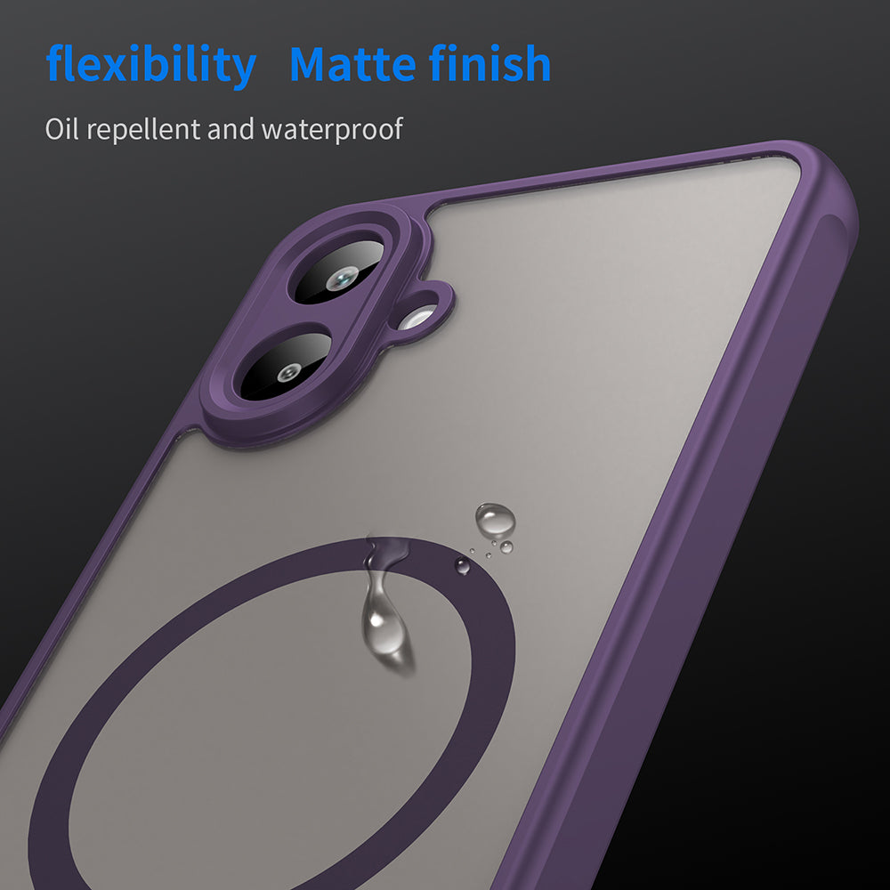 Coque MagSafe pour Samsung Galaxy A07 4G A075, Techsuit, HaloFrost II, Violet