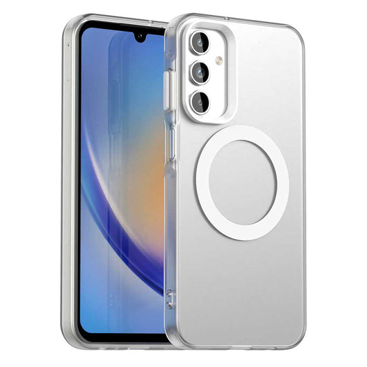 MagSafe-Hülle für Samsung Galaxy A15 5G A156 / A15 A155, Techsuit, CandyCase, Weiß