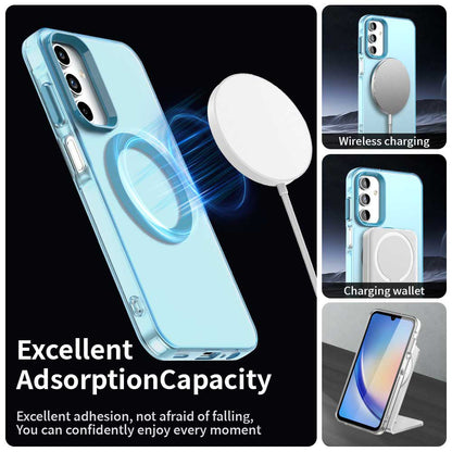 Custodia MagSafe per Samsung Galaxy A15 5G A156 / A15 A155, Techsuit, CandyCase, Blu