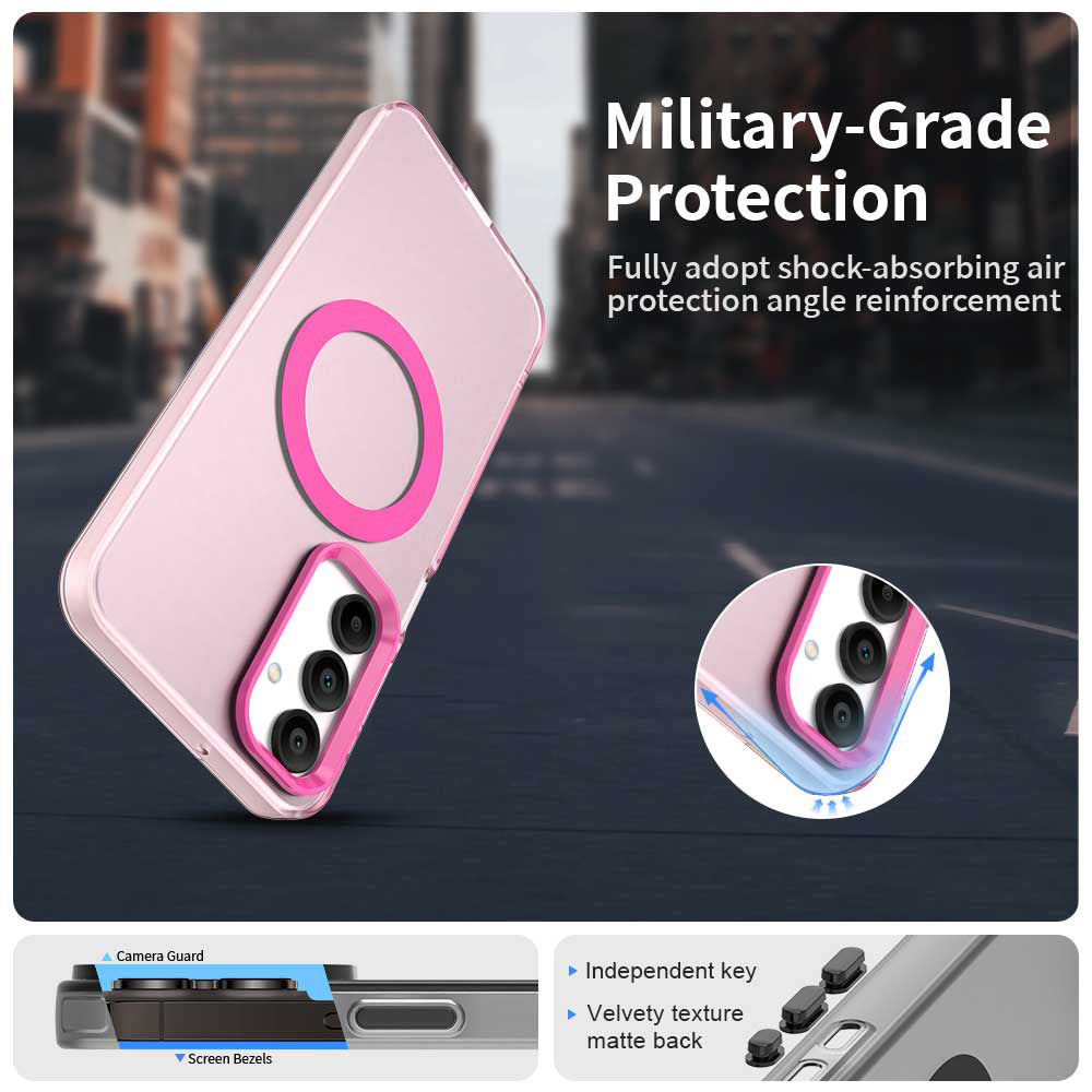 MagSafe-Hülle für Samsung Galaxy A16 5G A166 / A16 4G A165, Techsuit, CandyCase, Rosa