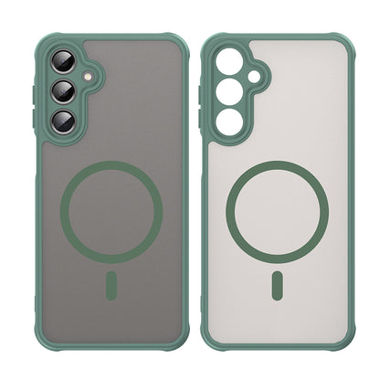 Coque MagSafe pour Samsung Galaxy A16 5G A166 / A16 4G A165, Techsuit, HaloFrost II, Vert