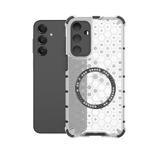 MagSafe-Hülle für Samsung Galaxy A16 5G A166 / A16 4G A165, Techsuit, HoneyComb Shield, Weiß
