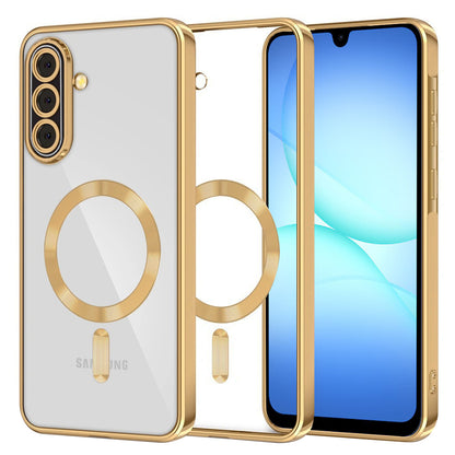 Coque MagSafe pour Samsung Galaxy A17 4G / A17 5G, Techsuit, Luxury Crystal, Dorée