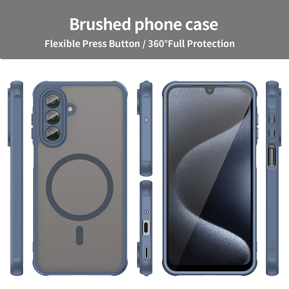 MagSafe-Hülle für Samsung Galaxy A17 5G, Techsuit, HaloFrost II, Marineblau
