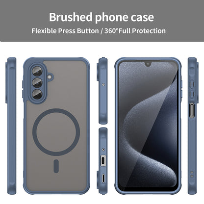 MagSafe-Hülle für Samsung Galaxy A17 5G, Techsuit, HaloFrost II, Marineblau