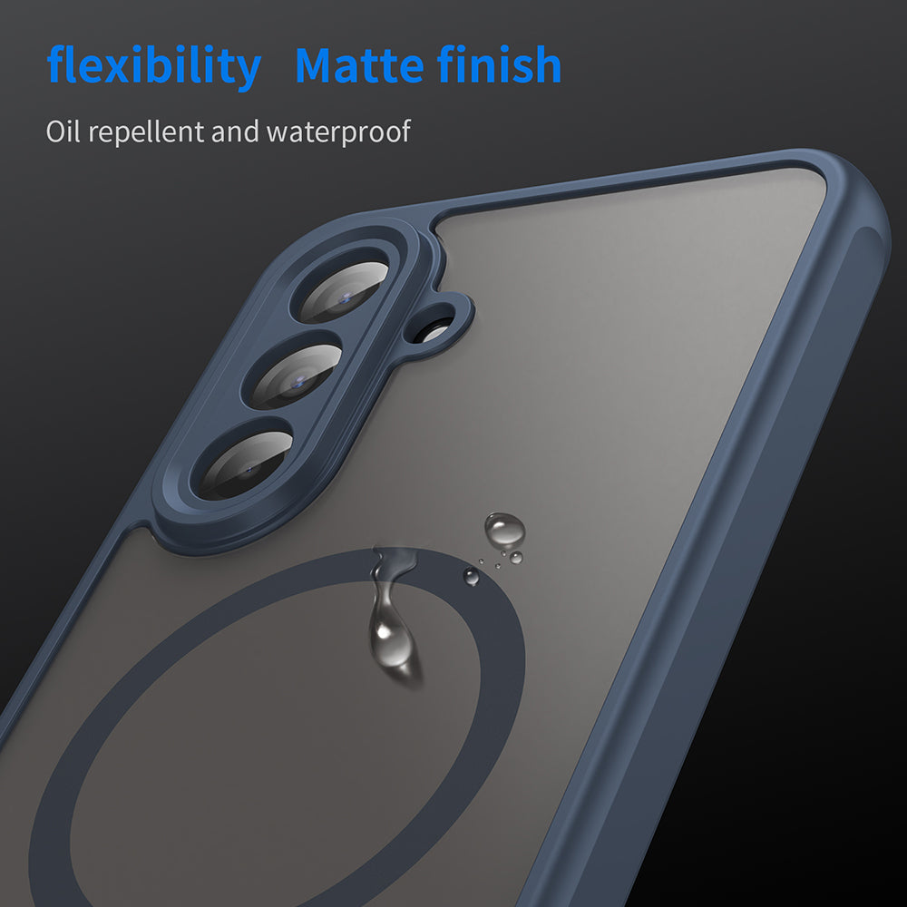 MagSafe-Hülle für Samsung Galaxy A17 5G, Techsuit, HaloFrost II, Marineblau