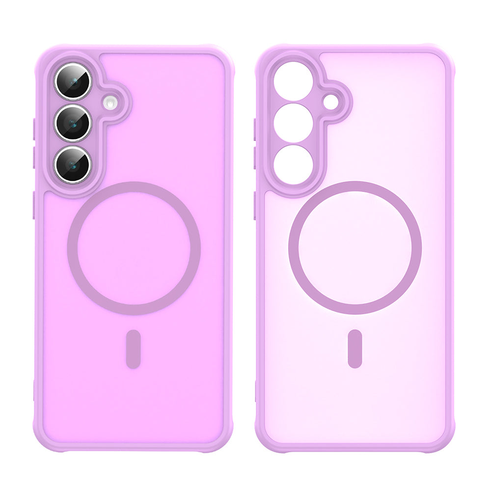 Custodia MagSafe per Samsung Galaxy A17 5G, Techsuit, HaloFrost II, Rosa
