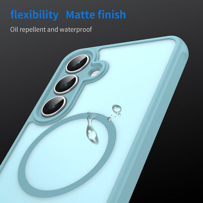 MagSafe-Hülle für Samsung Galaxy A17 5G, Techsuit, HaloFrost II, Hellgrün