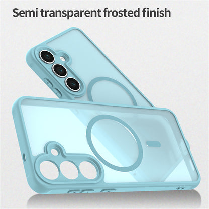 MagSafe-Hülle für Samsung Galaxy A17 5G, Techsuit, HaloFrost II, Hellgrün