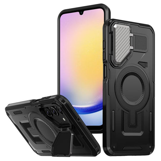 Coque MagSafe pour Samsung Galaxy A25 A256, Techsuit, CamVault, Noire