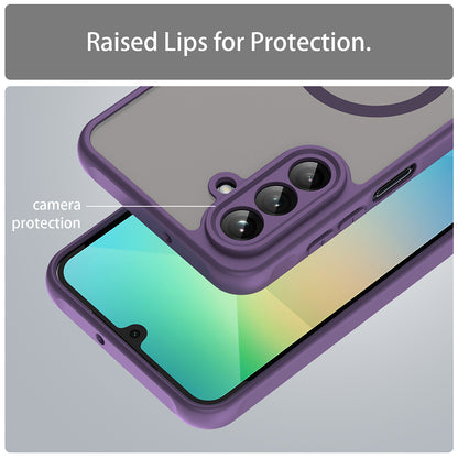 Coque MagSafe pour Samsung Galaxy A26 A266, Techsuit, HaloFrost II, Violet