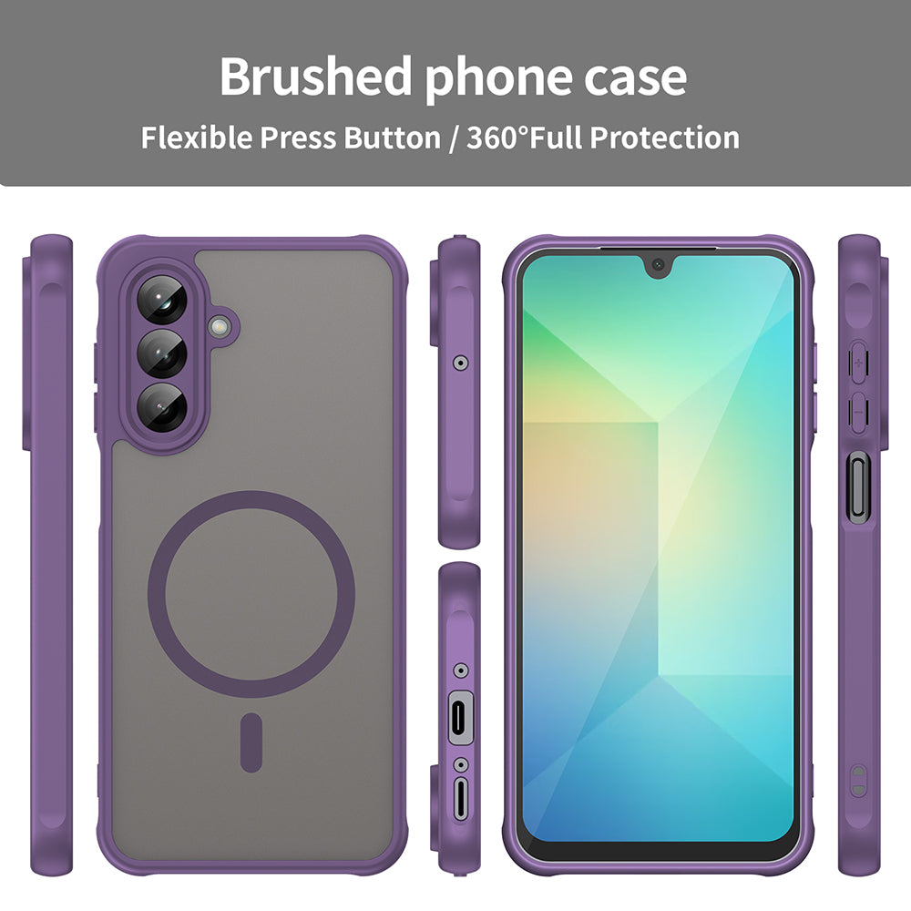 Coque MagSafe pour Samsung Galaxy A26 A266, Techsuit, HaloFrost II, Violet