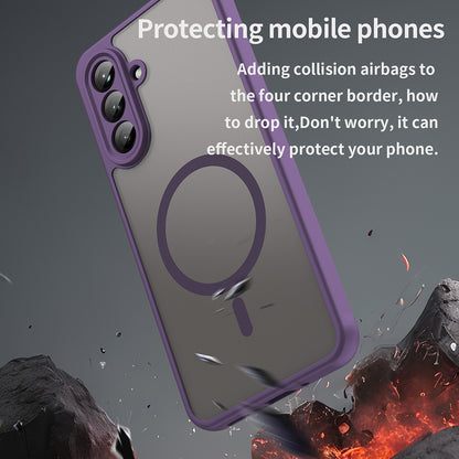 Coque MagSafe pour Samsung Galaxy A26 A266, Techsuit, HaloFrost II, Violet