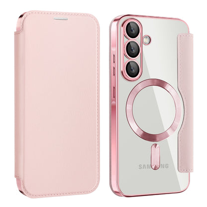 Custodia MagSafe per Samsung Galaxy A26 A266, Techsuit, SmartMag Book, Rosa