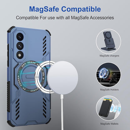 MagSafe-Hülle für Samsung Galaxy A27 5G, Techsuit, ArmorMag, Schwarz