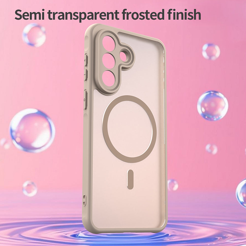 Custodia MagSafe per Samsung Galaxy A27 5G, Techsuit, HaloFrost II, Dorata