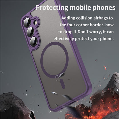 Custodia MagSafe per Samsung Galaxy A27 5G, Techsuit, HaloFrost II, Viola
