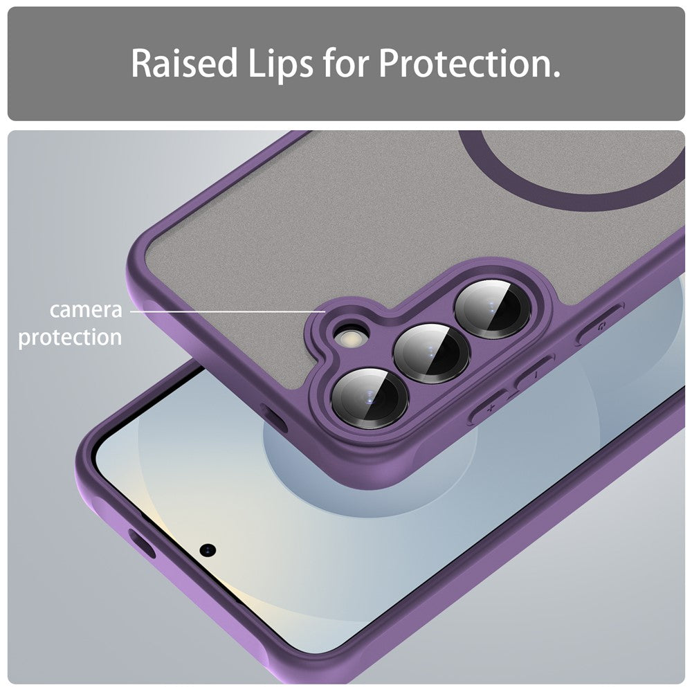 Custodia MagSafe per Samsung Galaxy A27 5G, Techsuit, HaloFrost II, Viola