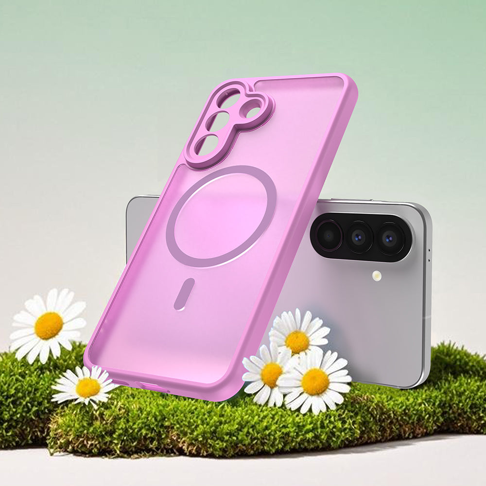 Custodia MagSafe per Samsung Galaxy A27 5G, Techsuit, HaloFrost II, Rosa