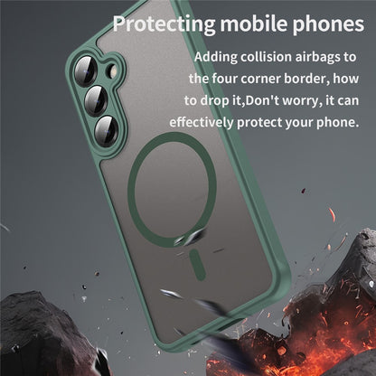 Custodia MagSafe per Samsung Galaxy A27 5G, Techsuit, HaloFrost II, Verde