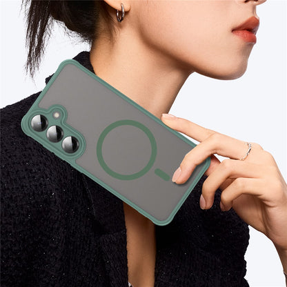 Custodia MagSafe per Samsung Galaxy A27 5G, Techsuit, HaloFrost II, Verde
