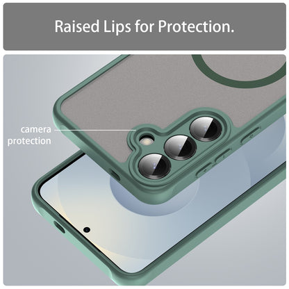 Custodia MagSafe per Samsung Galaxy A27 5G, Techsuit, HaloFrost II, Verde