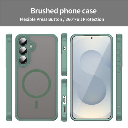 Custodia MagSafe per Samsung Galaxy A27 5G, Techsuit, HaloFrost II, Verde
