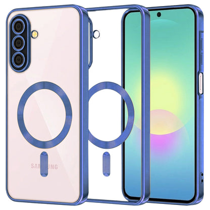 MagSafe-Hülle für Samsung Galaxy A27 5G, Techsuit, Luxury Crystal, Dunkelblau
