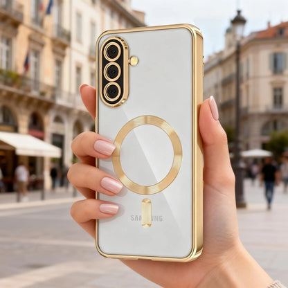 Coque MagSafe pour Samsung Galaxy A27 5G, Techsuit, Luxury Crystal, Noire