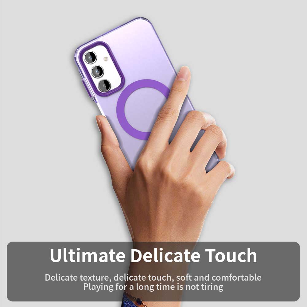 Custodia MagSafe per Samsung Galaxy A35 5G A356, Techsuit, CandyCase, Viola