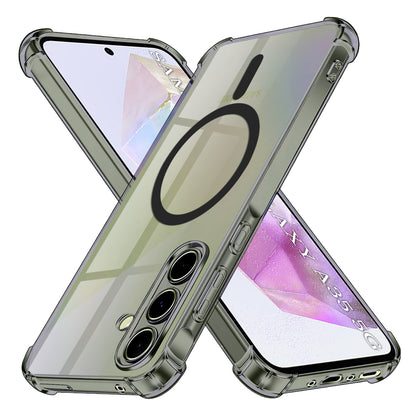 Custodia MagSafe per Samsung Galaxy A35 5G A356, Techsuit, Shockproof Clear, Fumè