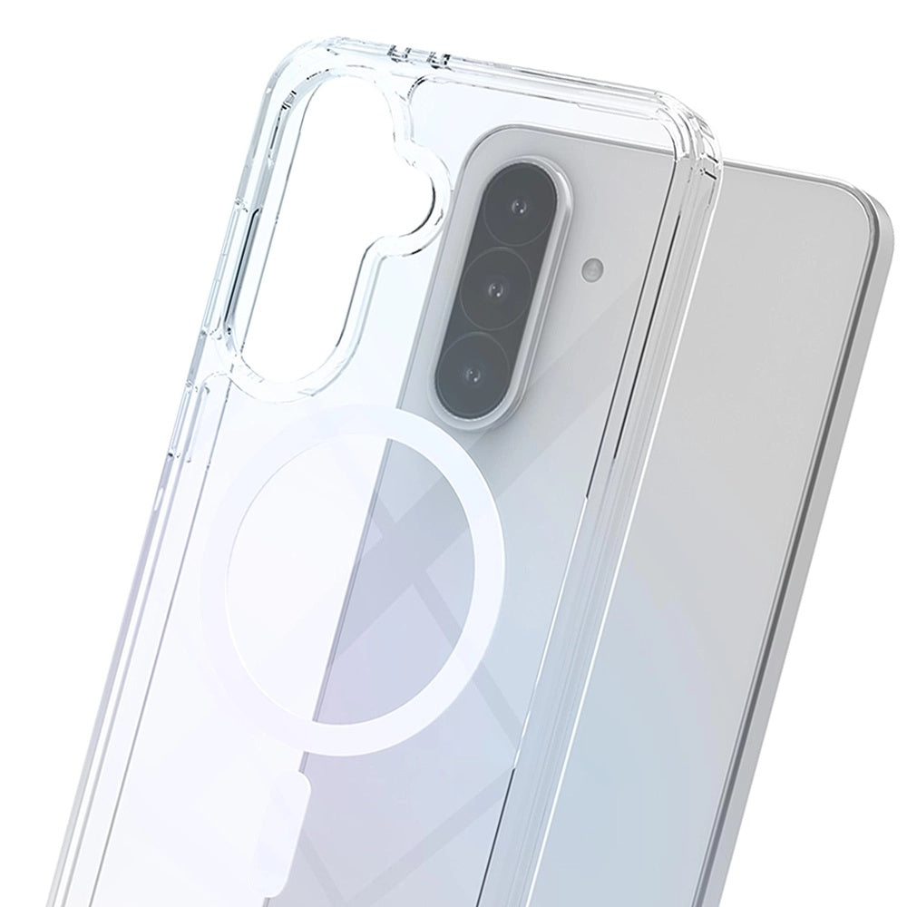 Custodia MagSafe per Samsung Galaxy A36 A366, 3MK, Armor MagCase, Trasparente