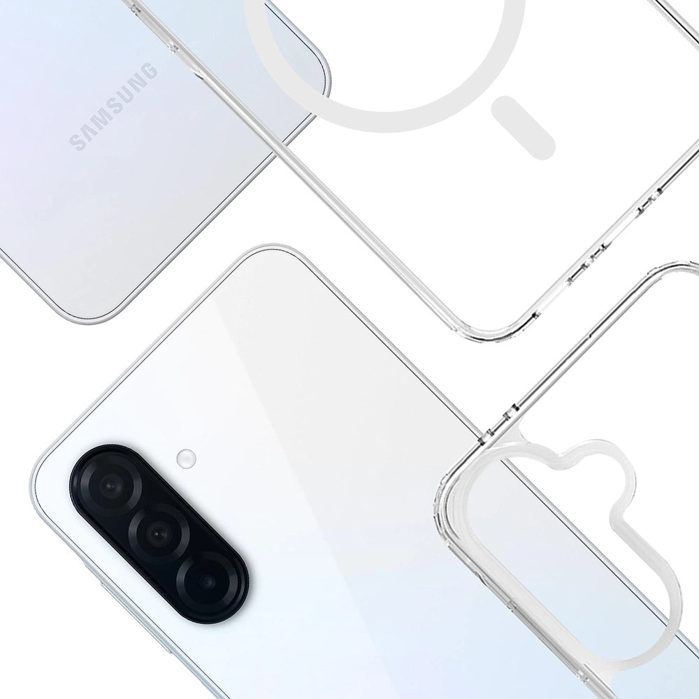 Custodia MagSafe per Samsung Galaxy A36 A366, 3MK, Armor MagCase, Trasparente