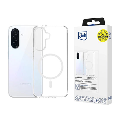 Custodia MagSafe per Samsung Galaxy A36 A366, 3MK, Armor MagCase, Trasparente
