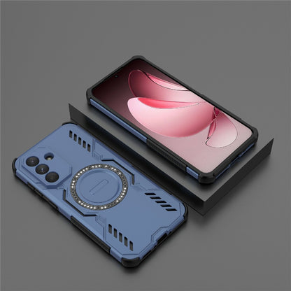 Coque MagSafe pour Samsung Galaxy A36 A366, Techsuit, ArmorMag, Bleue