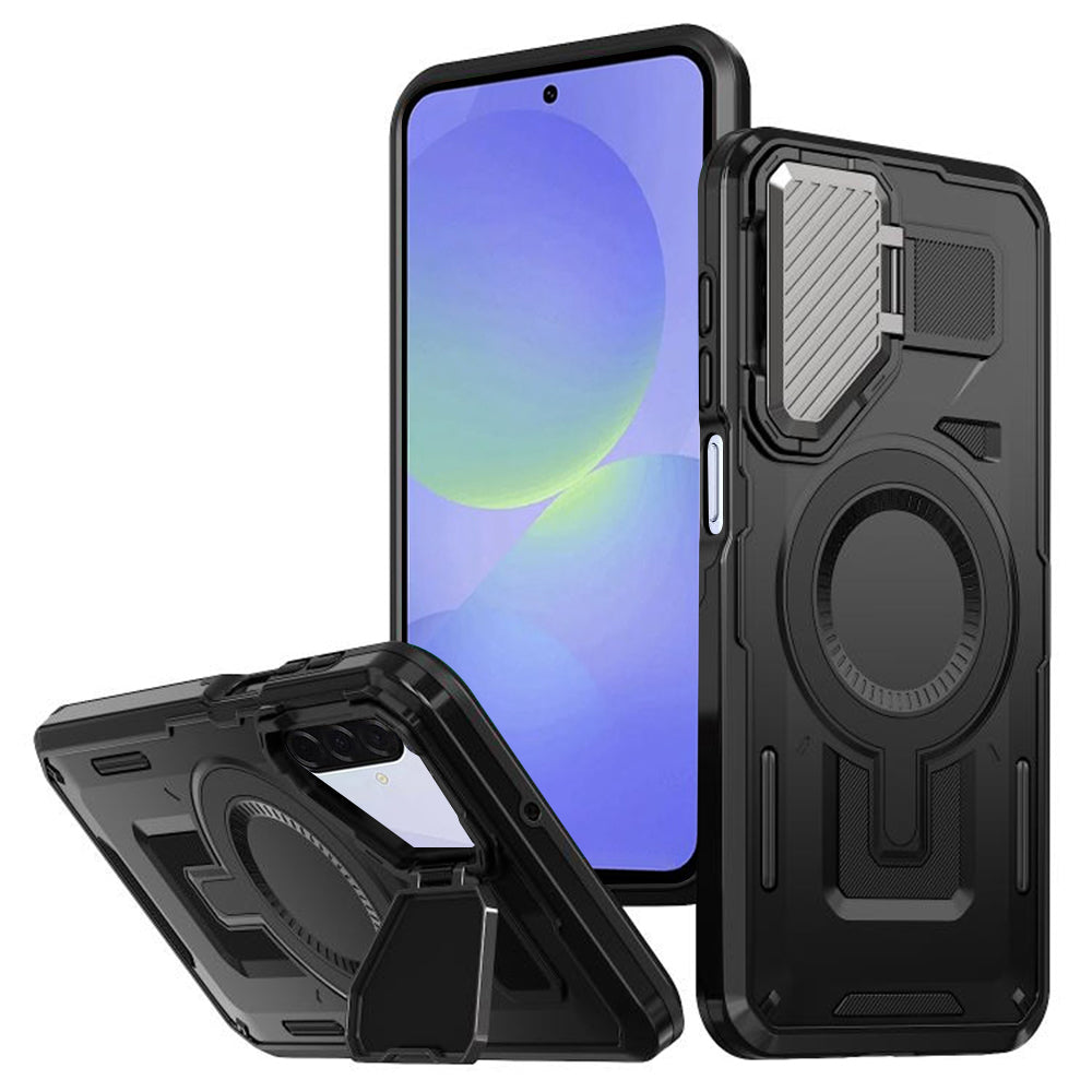 Custodia MagSafe per Samsung Galaxy A36 A366, Techsuit, CamVault, Nera