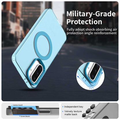 Coque MagSafe pour Samsung Galaxy A36 A366, Techsuit, CandyCase, Bleue