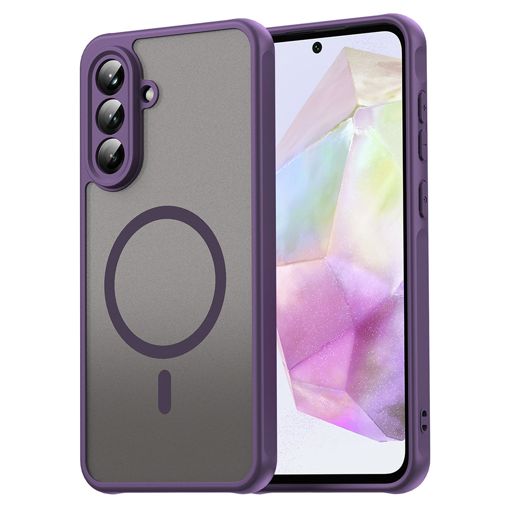 Custodia MagSafe per Samsung Galaxy A36 A366, Techsuit, HaloFrost II, Viola